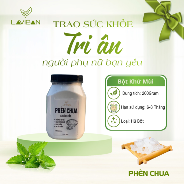 Bột Phèn Chua Chưng Cất