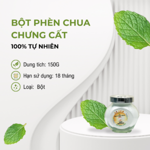 Bột Phèn Chua Chưng Cất