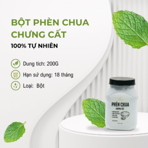 Bột Phèn Chua Chưng Cất