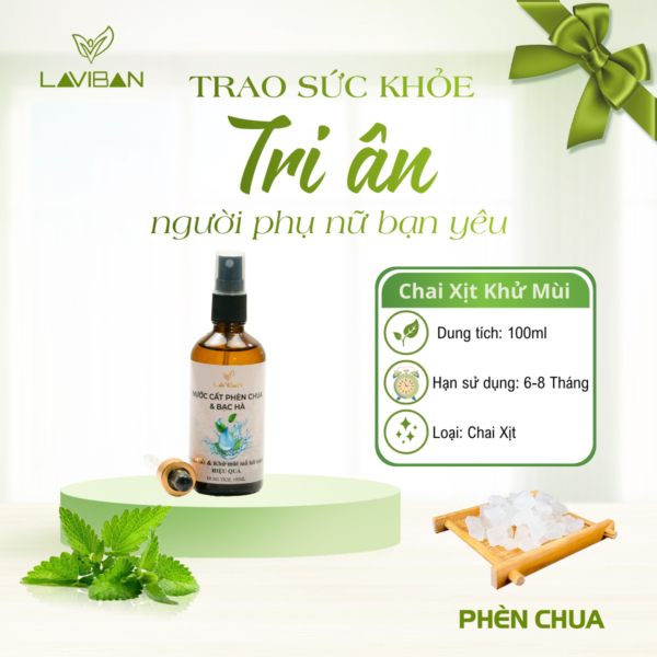 Chai Xịt Nước Cất Phèn Chua