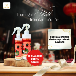 Nước Lau Bàn Thờ Tắm Ông Địa Thần Tài Laviban