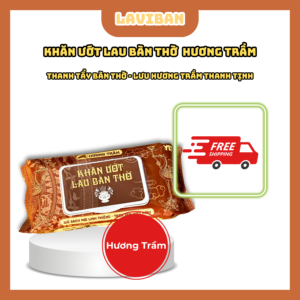 Khăn Giấy Ướt Lau Bàn Thờ Hương Trầm Laviban