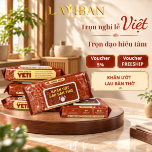 Khăn Giấy Ướt Lau Bàn Thờ Hương Trầm Laviban