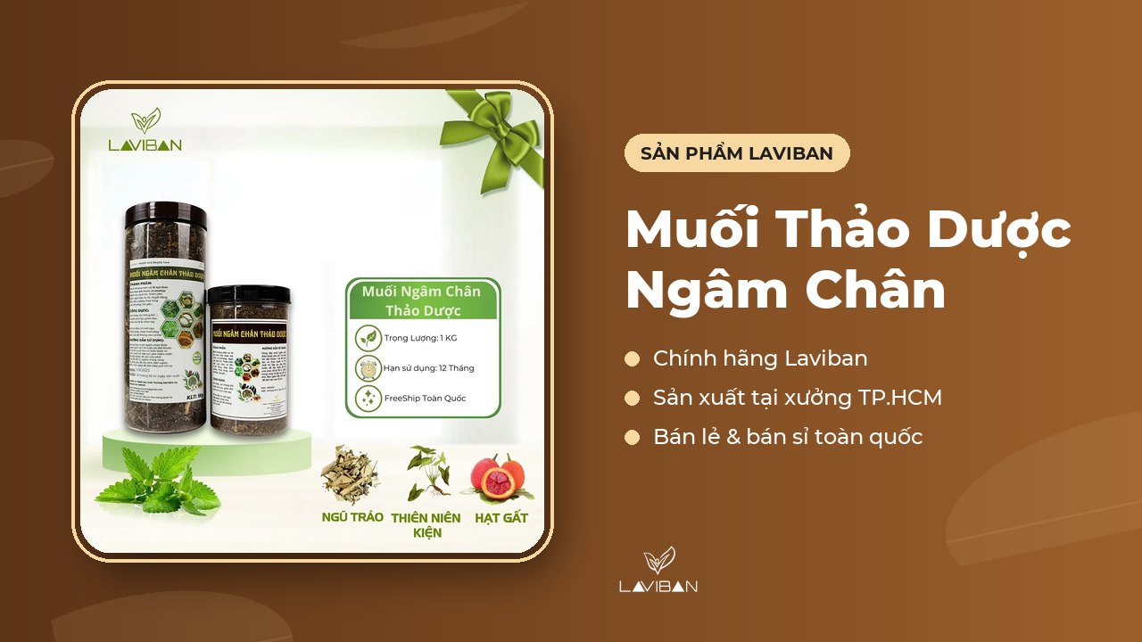 Muối Thảo Dược Ngâm Chân của Laviban