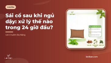 Sái cổ sau khi ngủ dậy: xử lý thế nào trong 24 giờ đầu?