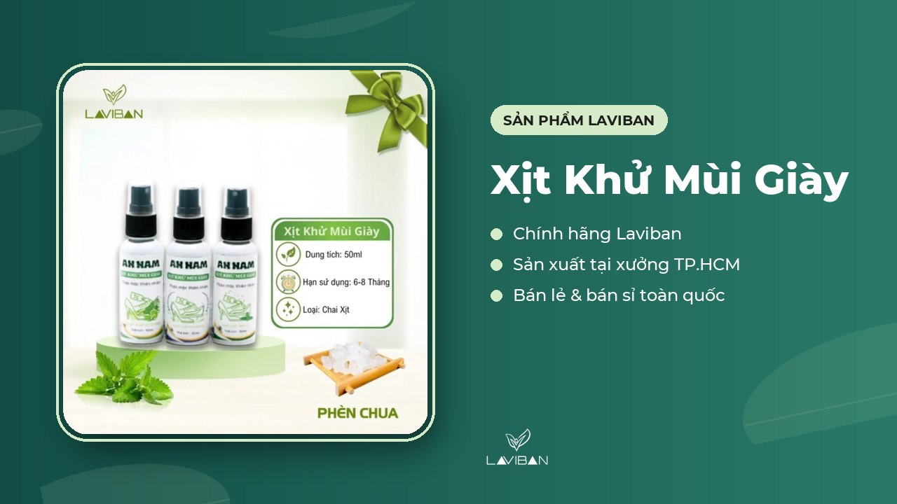 Xịt Khử Mùi Giày của Laviban