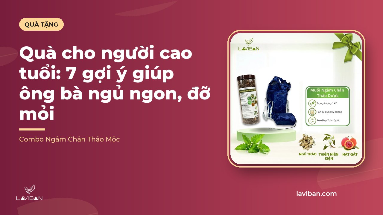Quà cho người cao tuổi: 7 gợi ý giúp ông bà ngủ ngon, đỡ mỏi