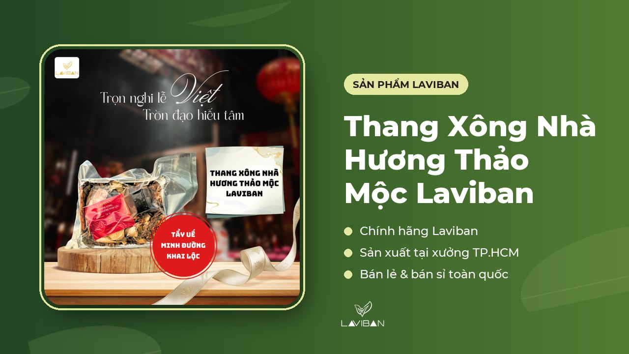 Thang Xông Nhà Hương Thảo Mộc Laviban của Laviban